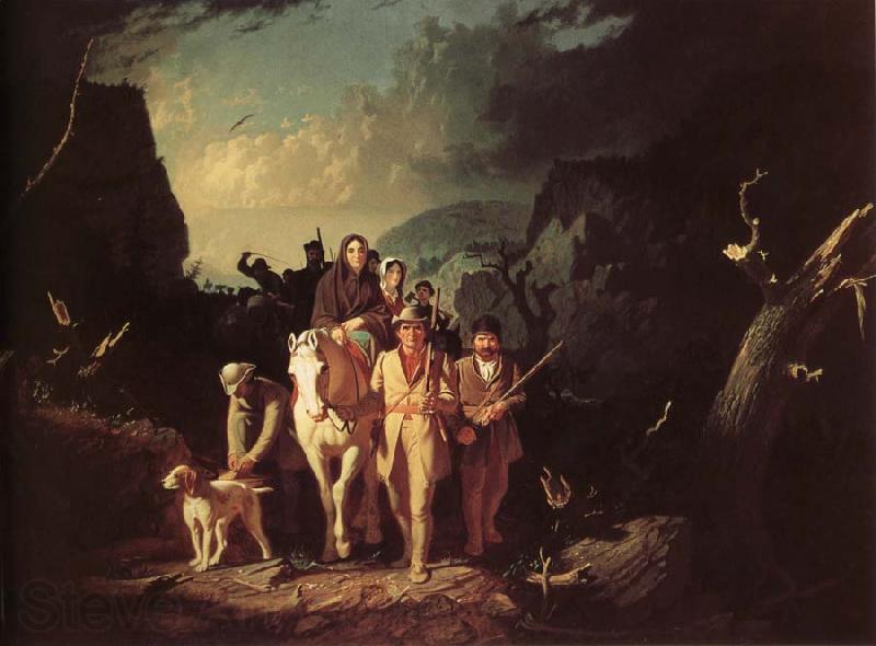 George Caleb Bingham Emigrant France oil painting art
